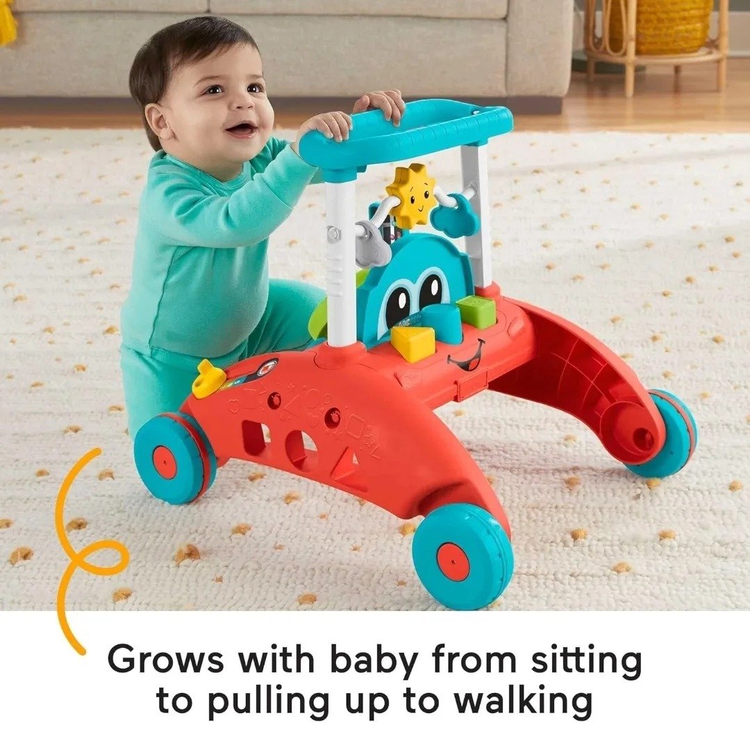 Fisher-Price 2-Sided Steady Speed Baby Walker Push alone