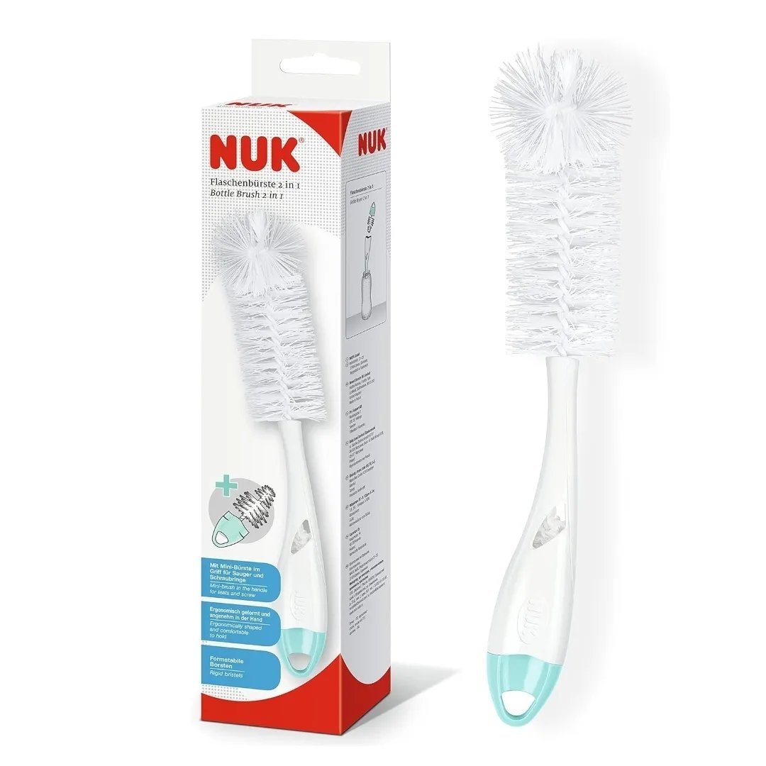 NUK 2 in 1 Flexible Bottle Brush | Baby Bottle & Teat Brush