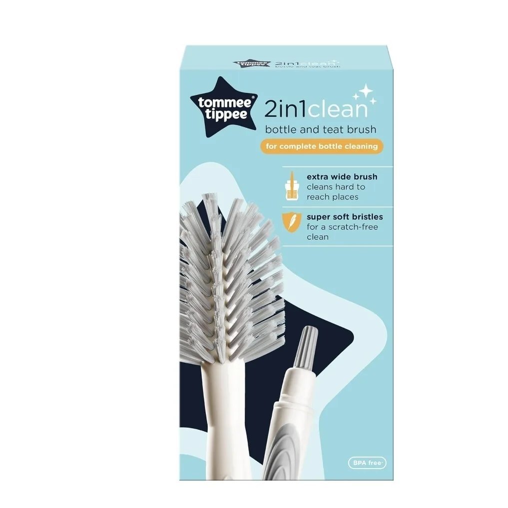 Tommee Tippee 2 in 1 clean baby bottle brush