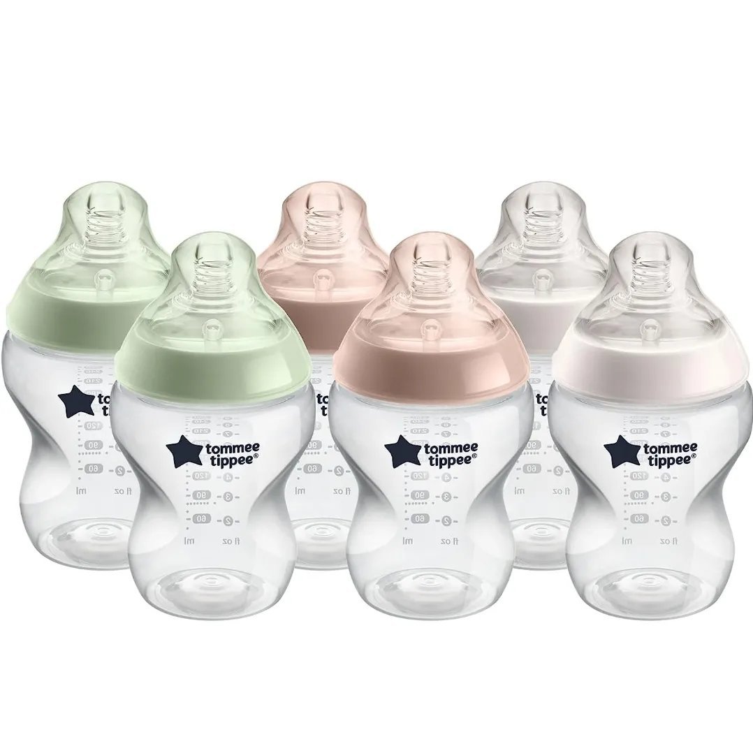 Tommee Tippee bottles. 260ml. With Slow flow teat