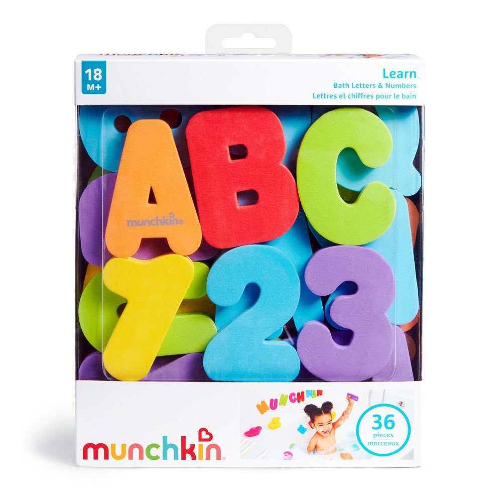 Munchkin Bath Foam Toys. Alphabet & Numbers.