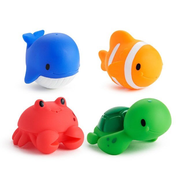 Munchkin Floating Ocean Bath Squirts. 4 pack