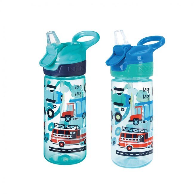 Nuby Mighty Swig Water Bottle - No Spill Active Toddler Sippy Cup | 360 ml.