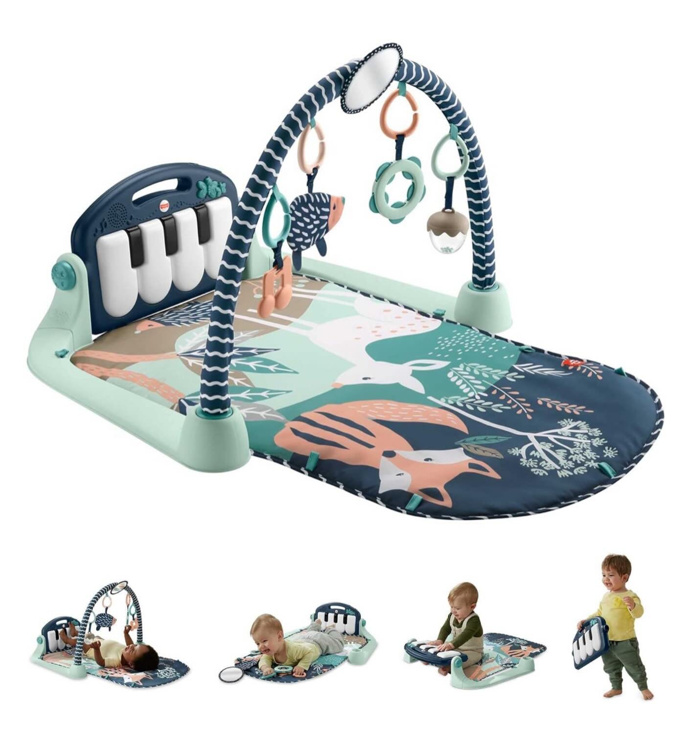 Fisher-Price Baby Playmat Kick & Play Piano Gym