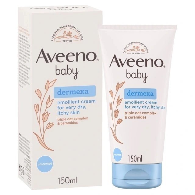 Aveeno Baby Dermexa Emollient Cream, Fragrance Free, Cream, 150 ml