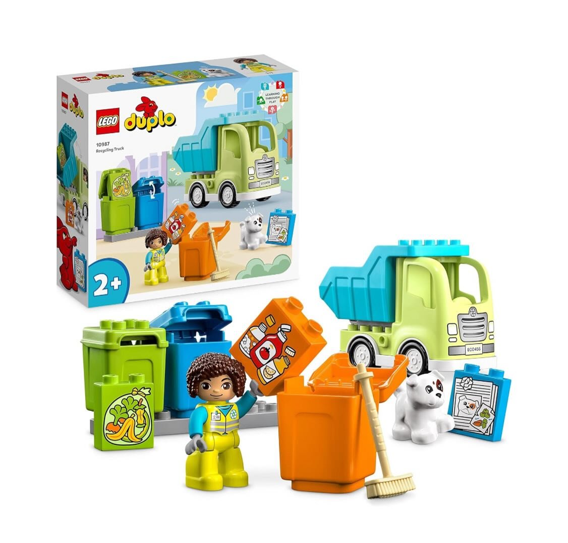 LEGO DUPLO Town Recycling Truck Bin Lorry Toy