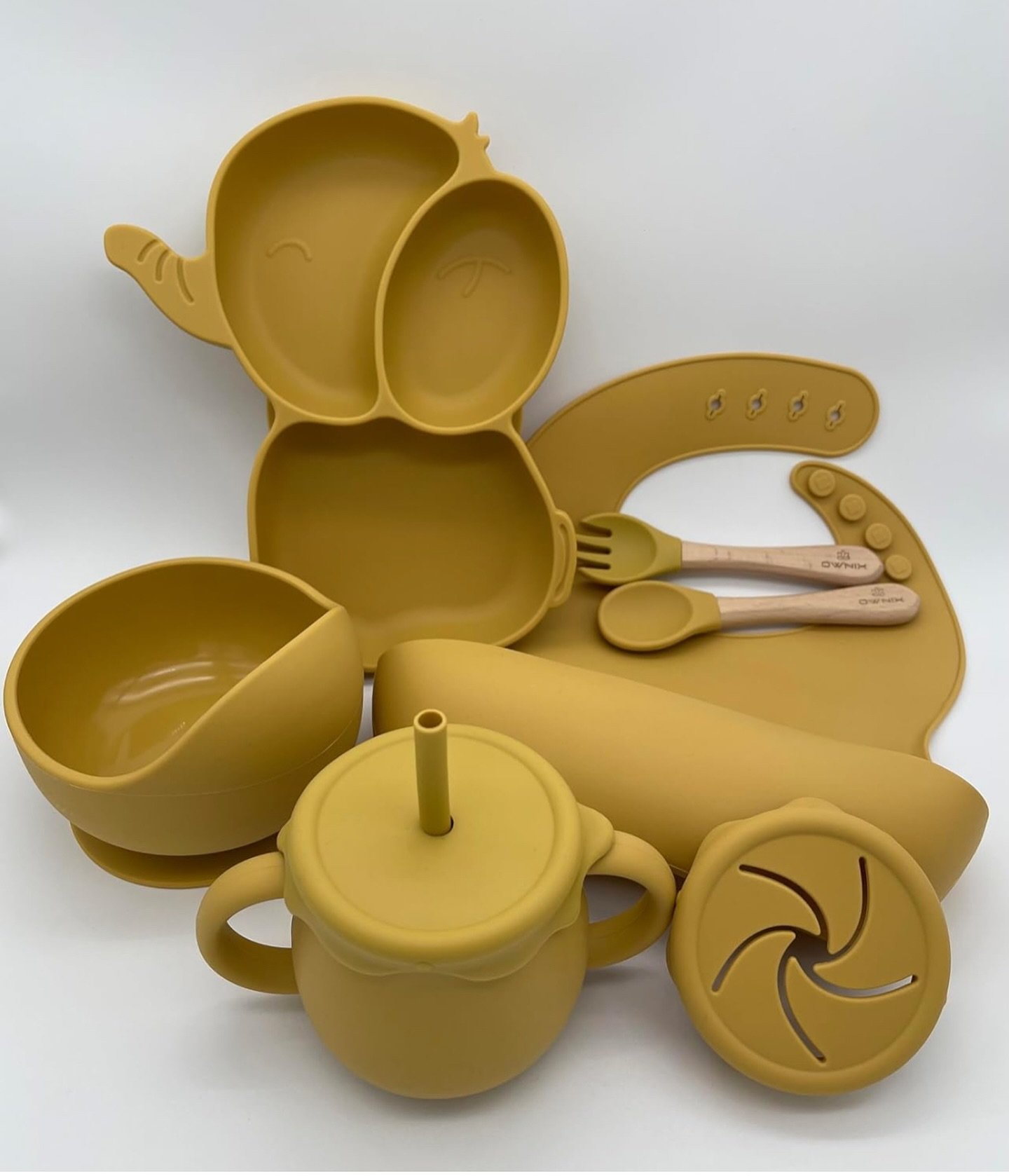 Silicone Baby Feeding (Weaning) Set by OWNIX (Set of 7)