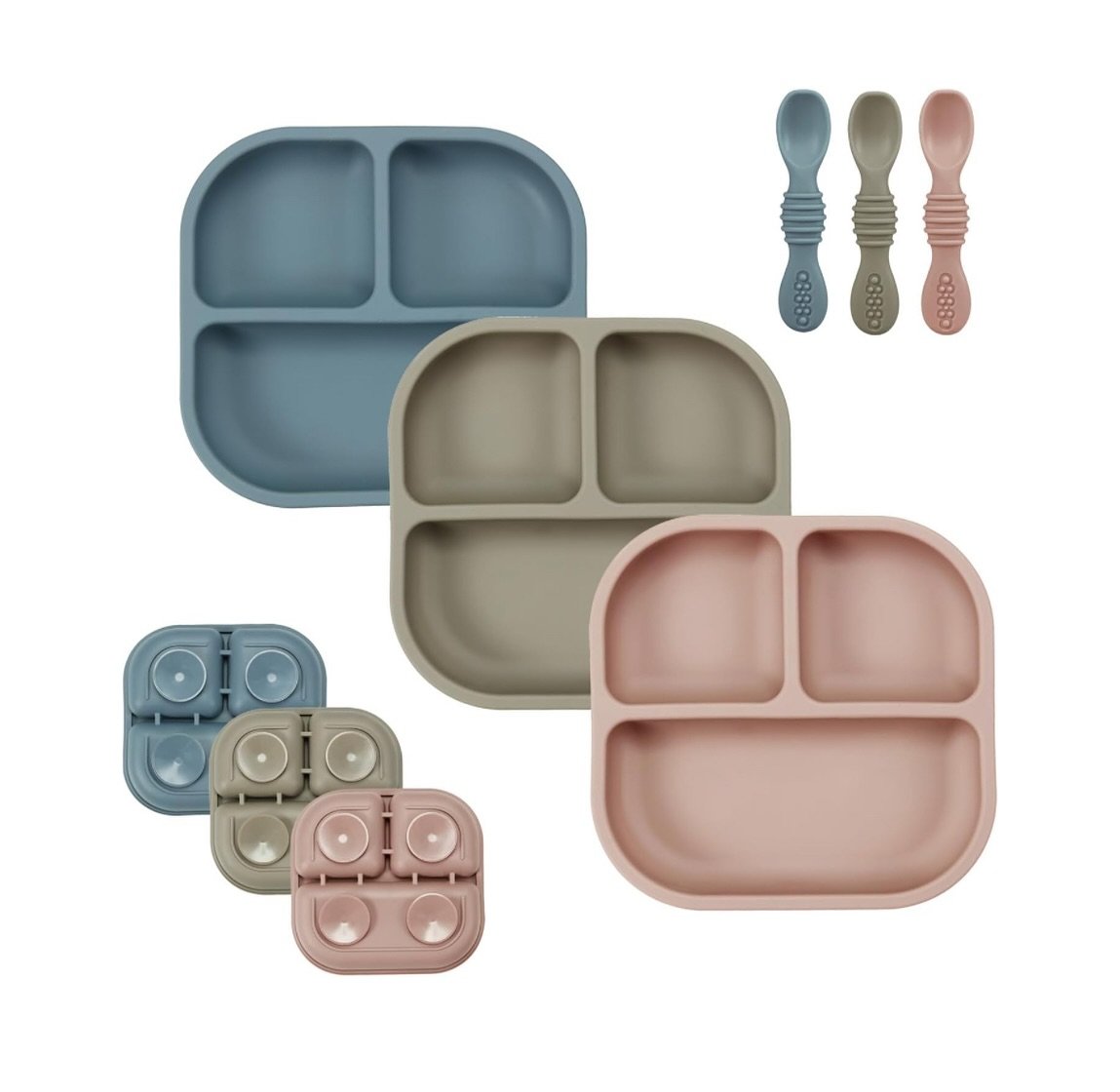 PandaEar Suction Plates for Weaning. 1 Plate & 1 Matching Spoon.