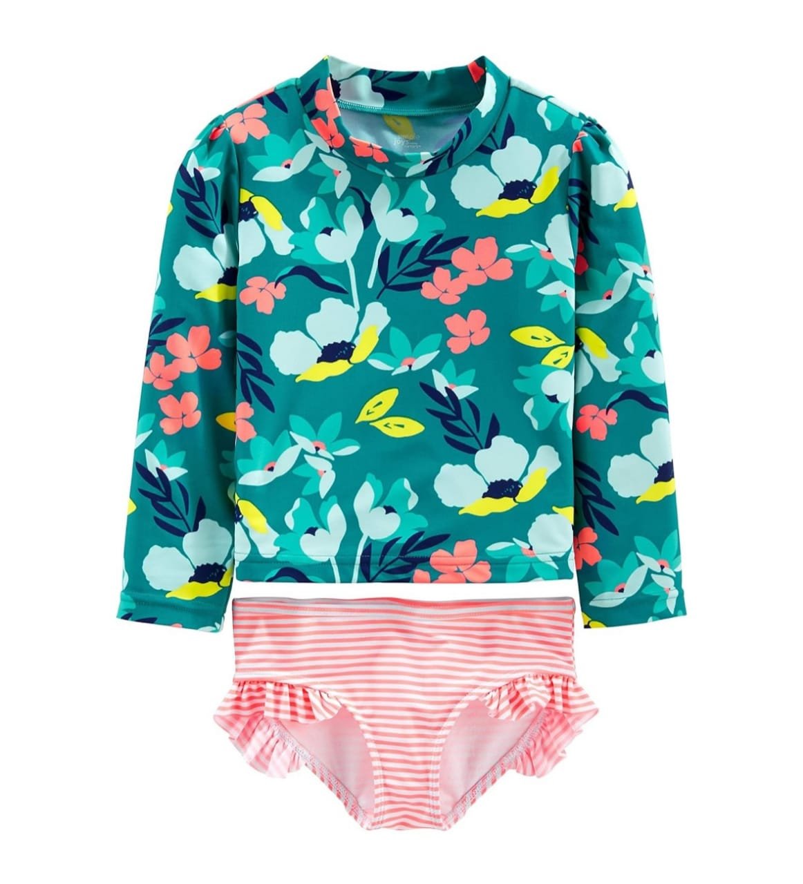 Simple Joy by Carter’s Toddler Girls 2 piece Rashguard Sets.