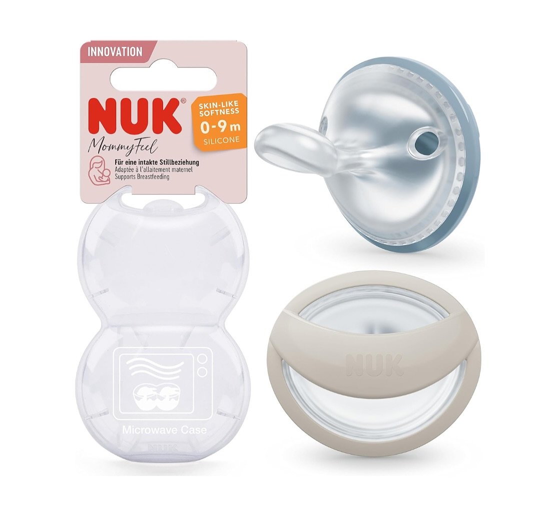 NUK MommyFeel Baby Dummy | 0-9 Months. 2 pack