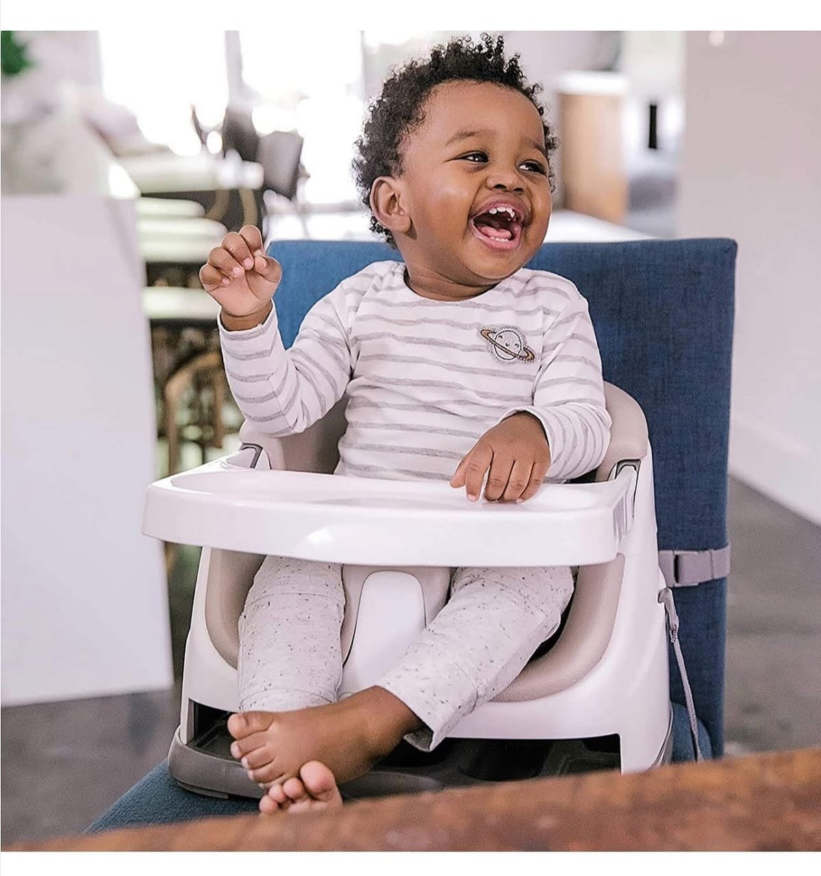 Ingenuity Baby 2 in 1 Base Booster Feeding Seat. Peony/Night Sky